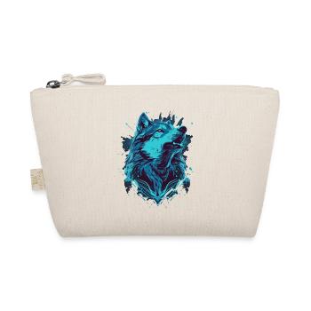 Loup bleu de mer peint - Trousse biologique - nature - Devant
