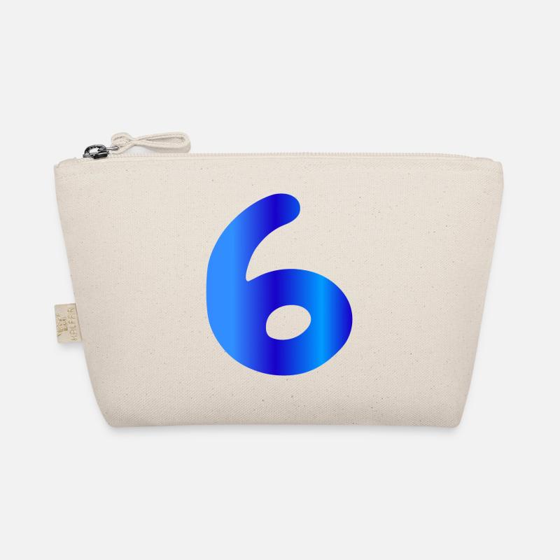 6 years birthday blue Organic Pouch