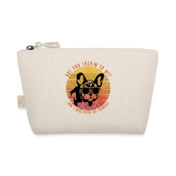 BADASS Frenchie - French Bulldog - Sunglasses - Organic Pouch - nature - Front