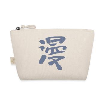 Manga (in Japanese) KANJI - Organic Pouch - nature - Front