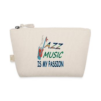 Jazz music is my passion gift musician - Organic Pouch - nature - Front