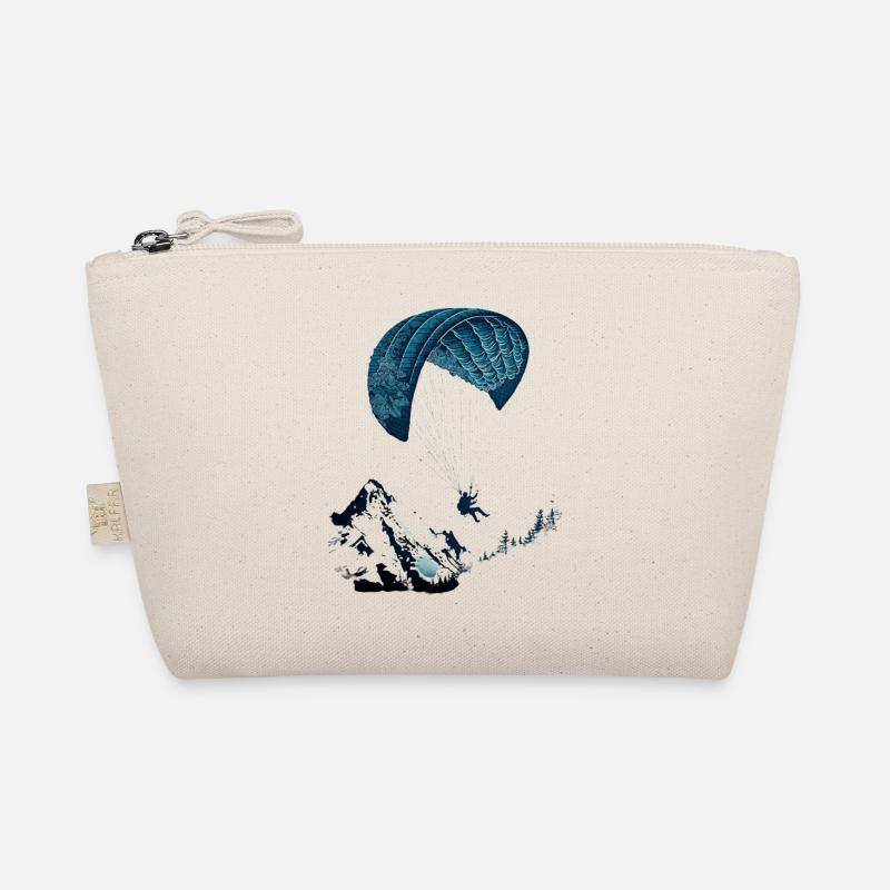 Pure action! Paragliders in the clouds Organic Pouch