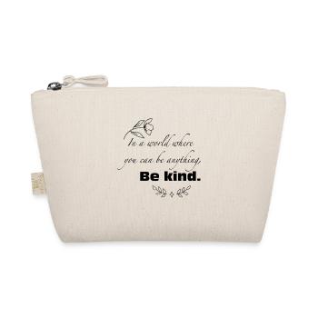 Message graphique Be Kind - Trousse biologique - nature - Devant