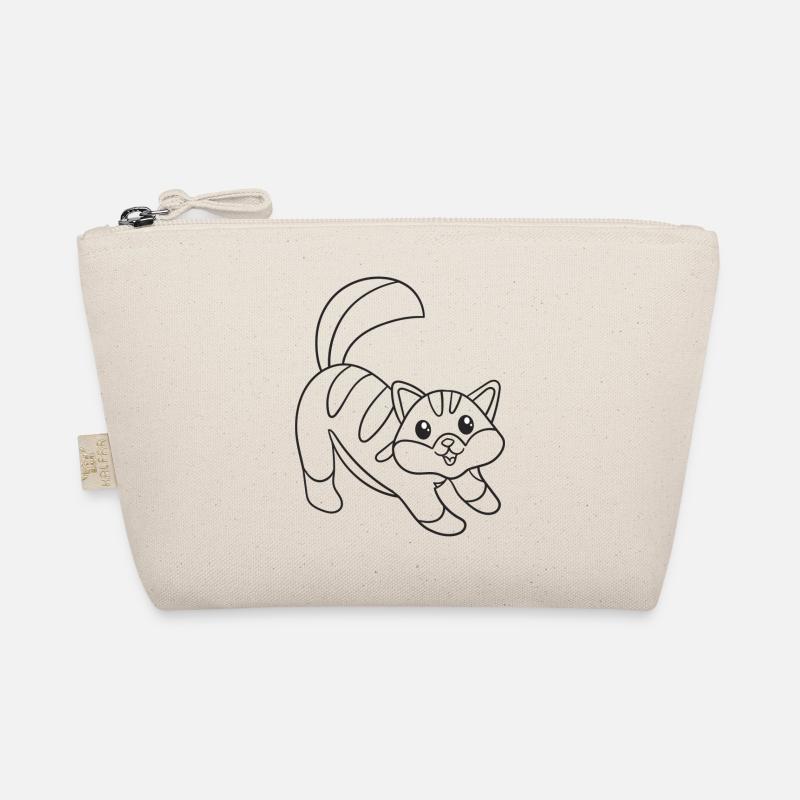 cat, kitten, cute, gift, gift idea Organic Pouch