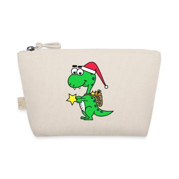 Dino Christmas - Organic Pouch - nature - Front