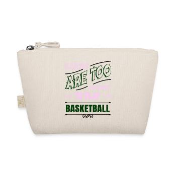 Alien UFO Statement Girls Basketball - Organic Pouch - nature - Front