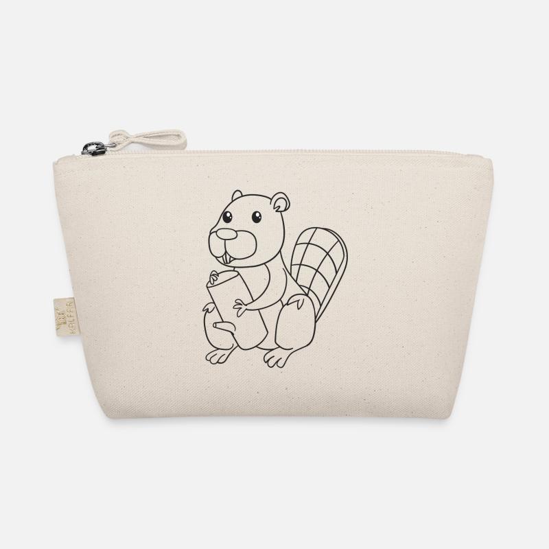 Beaver, rodents, gift, gift idea Organic Pouch
