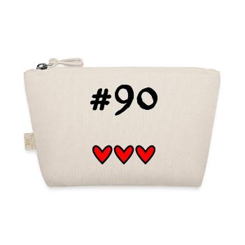 90 YEARS. 90TH ANNIVERSARY. BIRTHDAY 90 YEARS. 90 - Organic Pouch - nature - Front