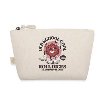 Dungeons - Old school roll dragons dices retro D20 - Organic Pouch - nature - Front
