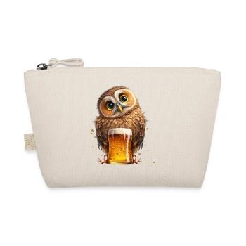 Bier Eule - Bio-Täschchen - Natur - Vorne
