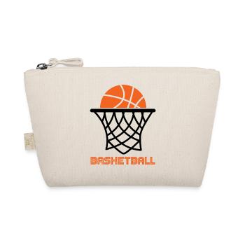 Basketball Basketballer - Bio-Täschchen - Natur - Vorne