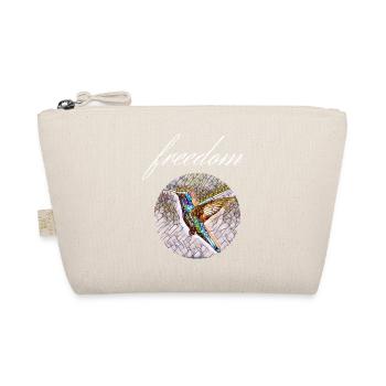 Freedom - Hummingbird colorful and full of life - Organic Pouch - nature - Front