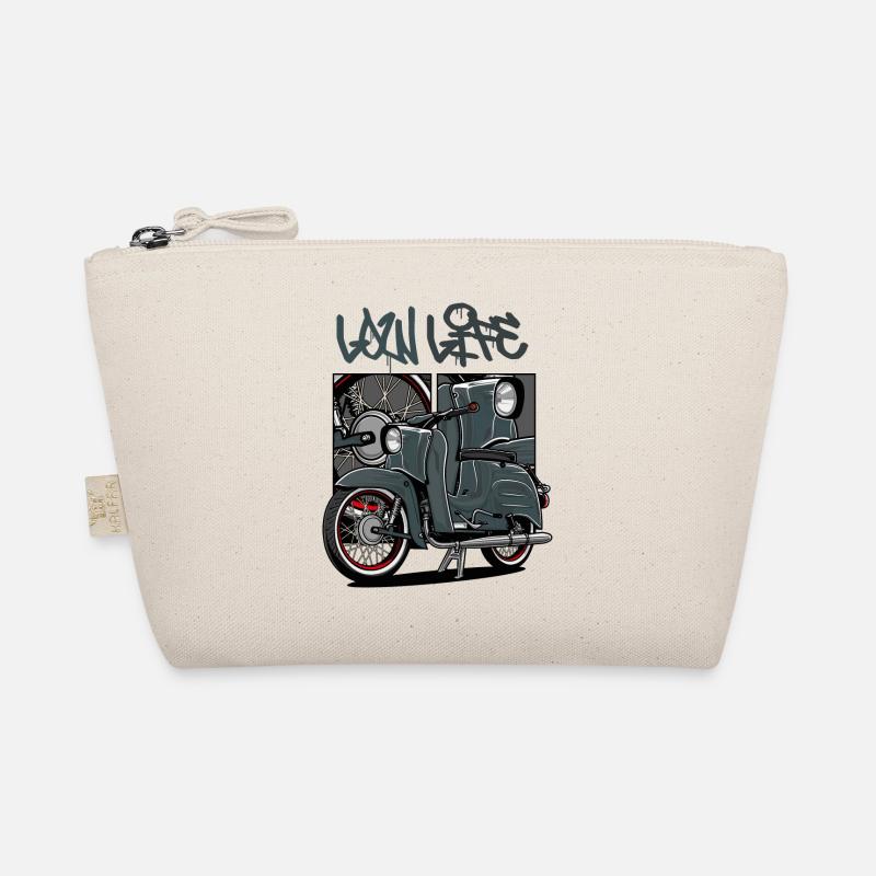 Schwalbe (grau / LowLife) // Illustration - Bio-Täschchen - Natur