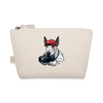 Chien photographe à casquette rouge - Trousse biologique - nature - Devant