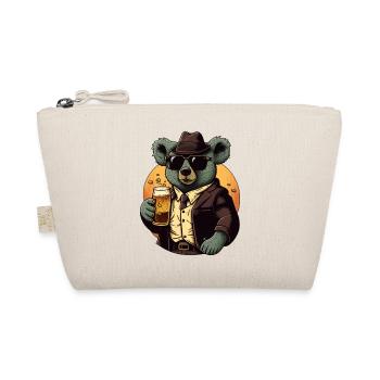Koala with beer. Cool motif for beer lovers - Organic Pouch - nature - Front