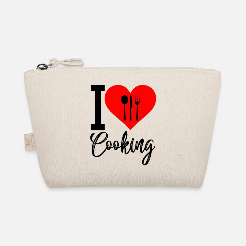 i love cooking - Bio-Täschchen - Natur