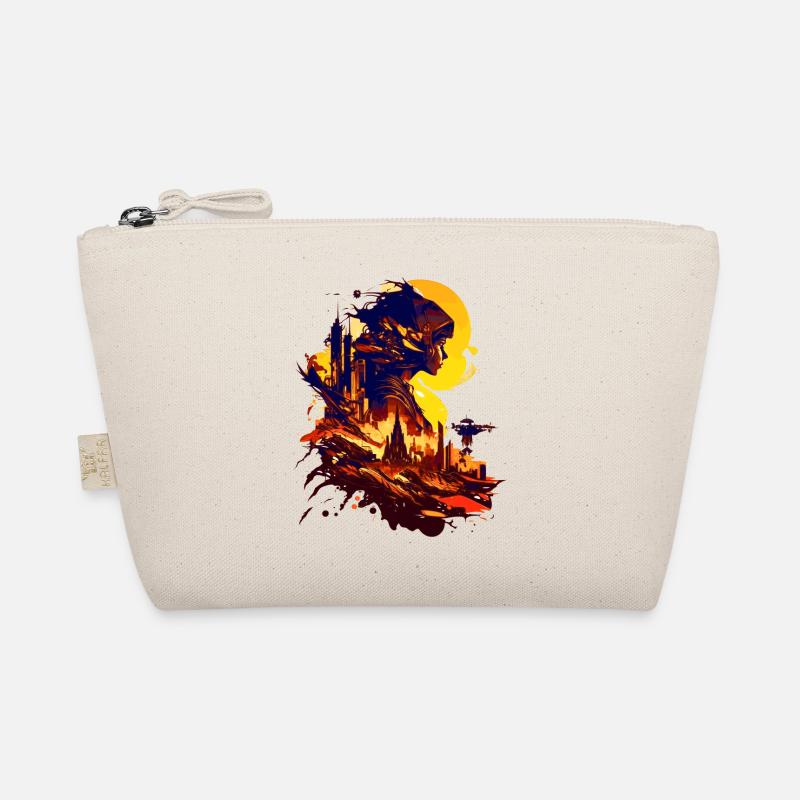 Sci-Fi on an alien planet in space Organic Pouch