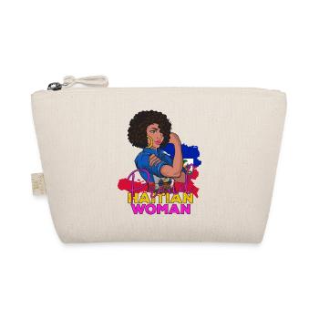 Haiti Haitian Flagge Frau Prinzessin I Geschenk - Bio-Täschchen - Natur - Vorne