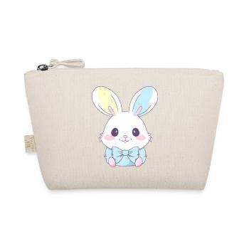 Ostern Hase Bunny Geschenk - Bio-Täschchen - Natur - Vorne