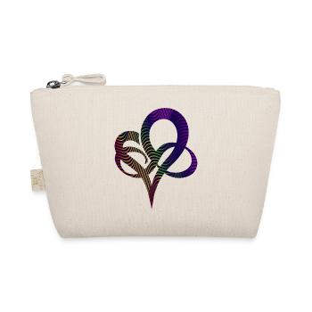 Infinity Heart Bunte Linien Liebe Herz Symbol - Bio-Täschchen - Natur - Vorne