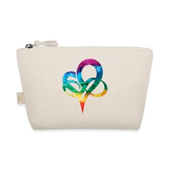 LGBTQ Rainbow Heart Pride Heart Gift - Organic Pouch - nature - Front
