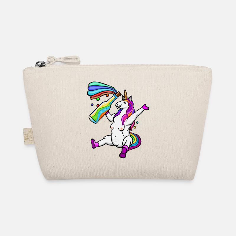 lustiges LGPT-Einhorn, buntes Einhorn, Regenbogen Bio-Täschchen