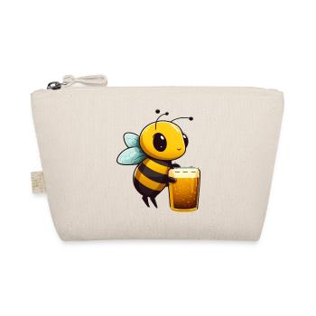 Abeille mignonne avec de la bière. Chemise de bière pour apiculteurs - Trousse biologique - nature - Devant