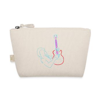 Rainbow colorful guitarist. Electric guitar. - Organic Pouch - nature - Front