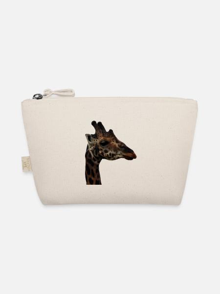 Porträt einer Giraffe - Bio-Täschchen - Natur