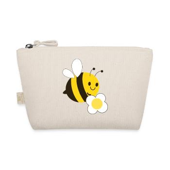 Bee with flower - Organic Pouch - nature - Front