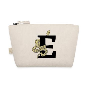 Letter e snake - Organic Pouch - nature - Front
