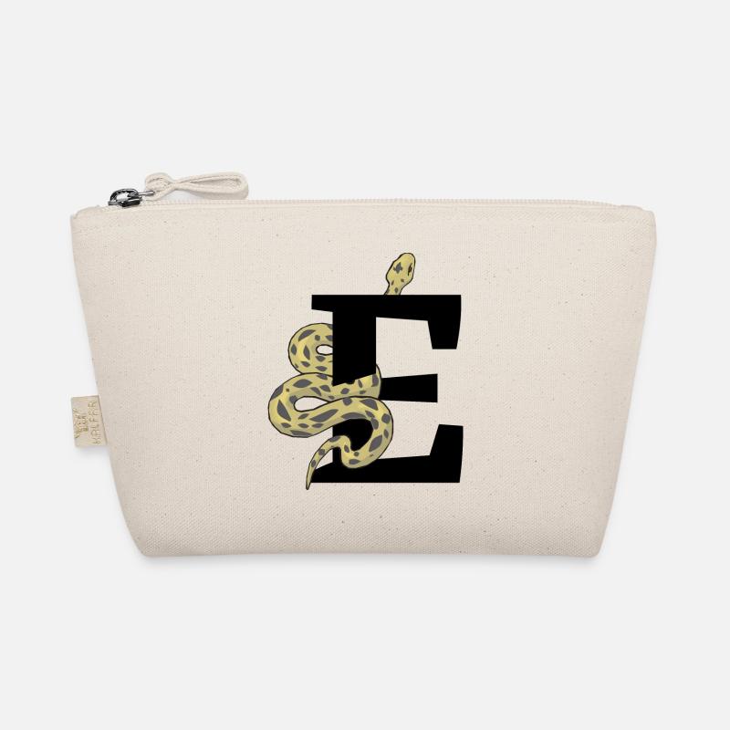 Buchstabe e Schlange Bio-Täschchen