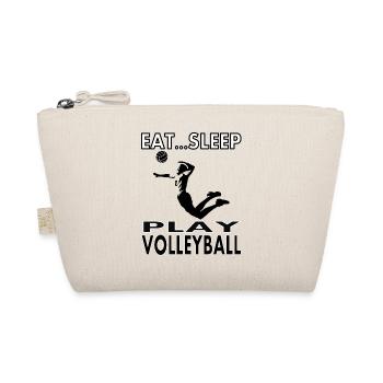 Volleyballspieler Volleyball spielen Geschenkidee - Bio-Täschchen - Natur - Vorne