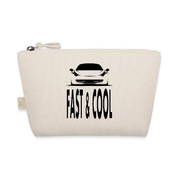 fast car cool car sports car gift idea - Organic Pouch - nature - Front
