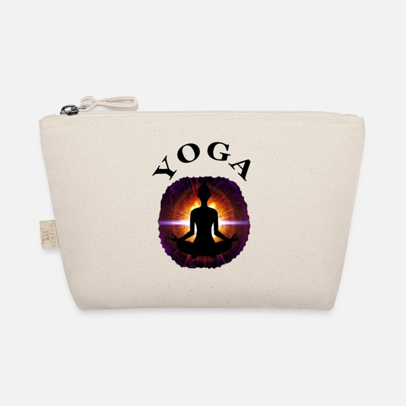 ich liebe Yoga Entspannung Meditation Geschenkidee - Bio-Täschchen - Natur