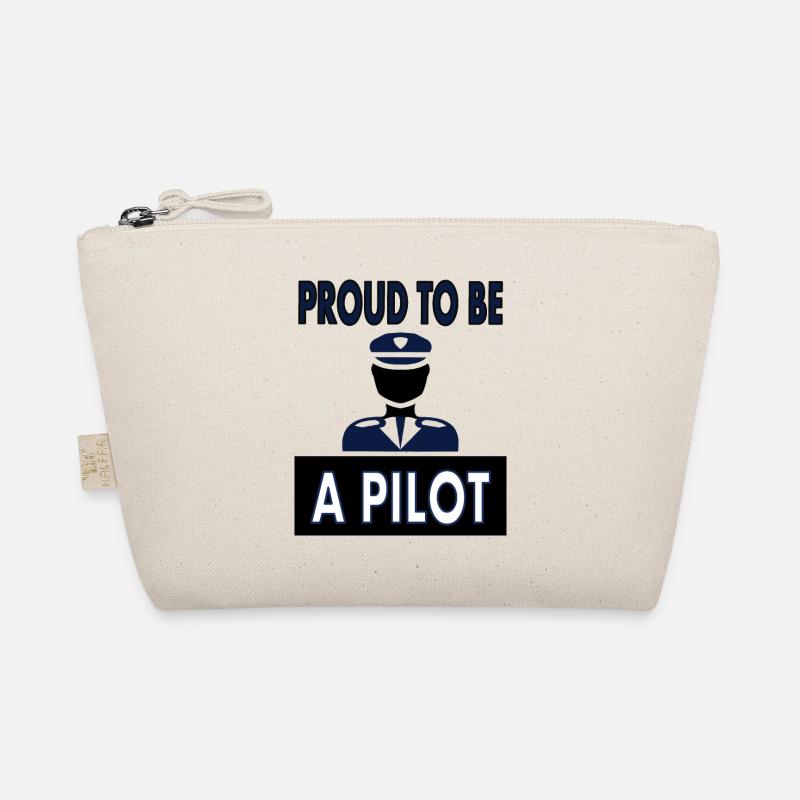 Ich bin Pilot Fluzeug fliegen Flug Geschenk Bio-Täschchen