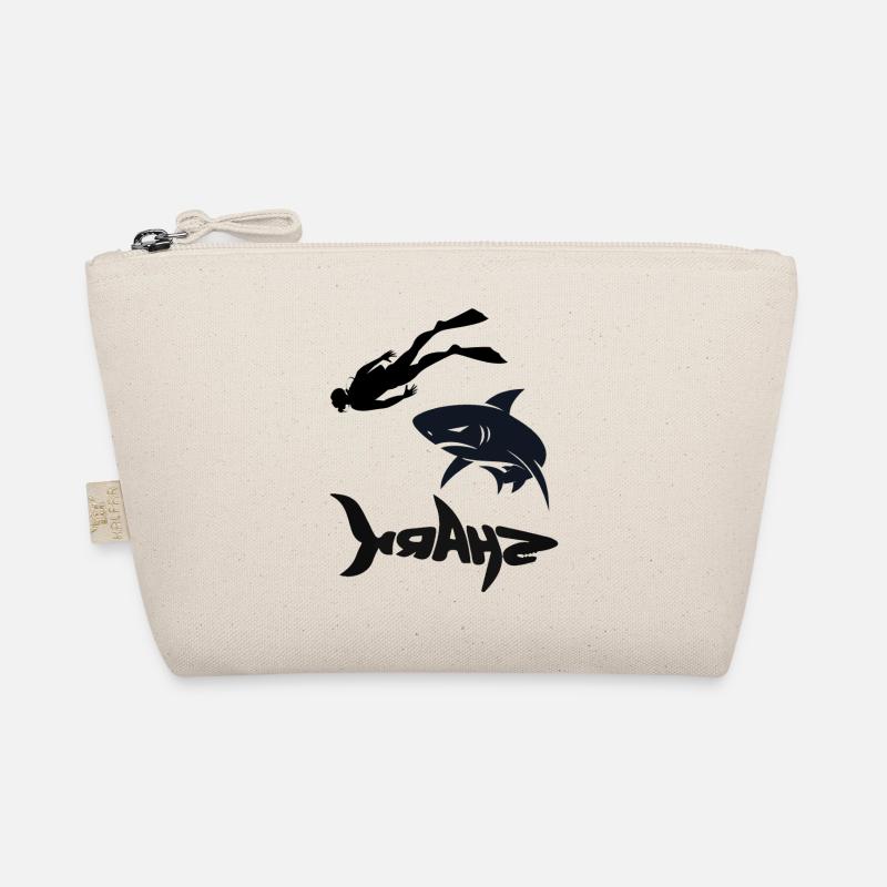 With Shark Dancing Gadgets Diver Snorkeling Gift Organic Pouch