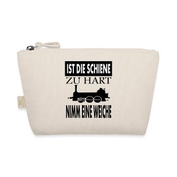 Zugführer Lokführer Lokomotive Schiene Geschenk - Bio-Täschchen - Natur - Vorne
