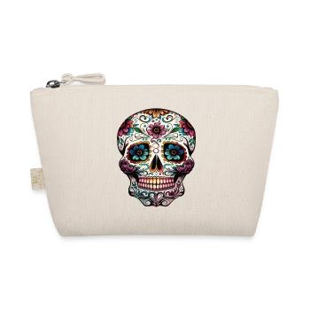 Mexican decorative skull - Organic Pouch - nature - Front