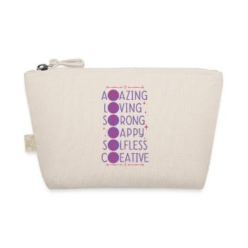 Muttertag Geschenkidee Mama Mütter - Bio-Täschchen - Natur - Vorne