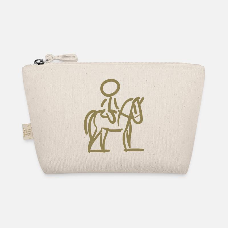 Rider on Perd Minimalist Style Organic Pouch