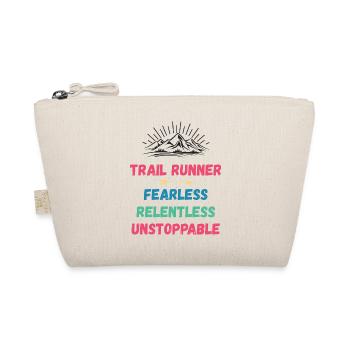 Trail Runner - Fearless. Relentless. Unstoppable. - Organic Pouch - nature - Front