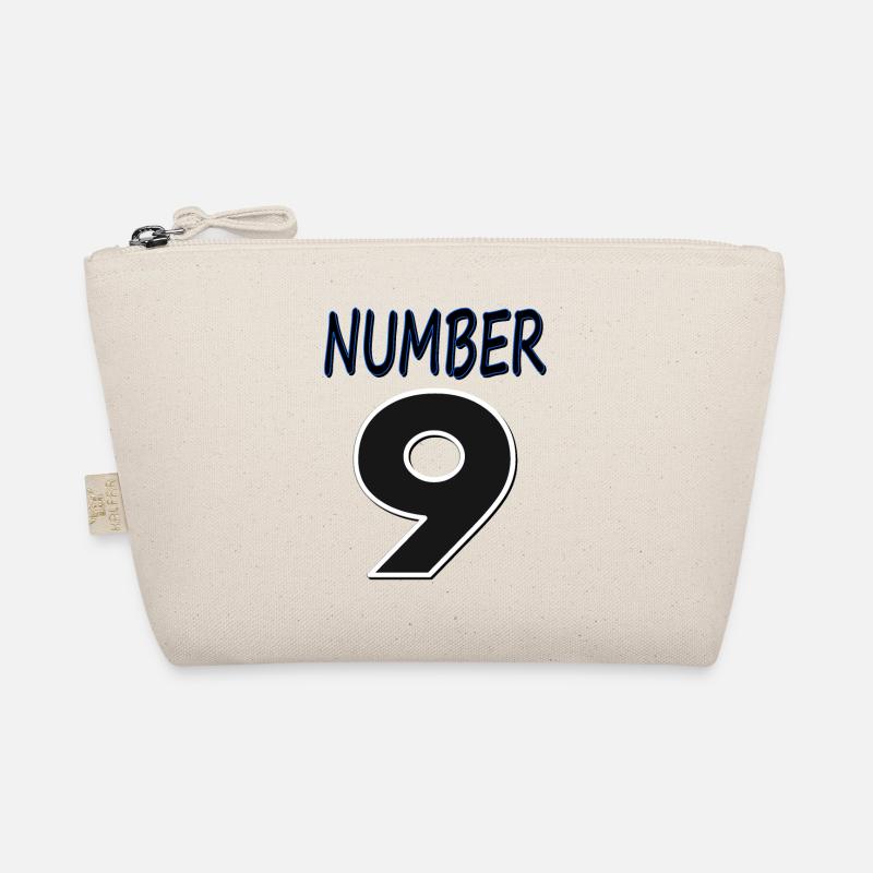 Nummer 9 Zahl 9 Nummer neun 9. Geburtstag Geschenk - Bio-Täschchen - Natur