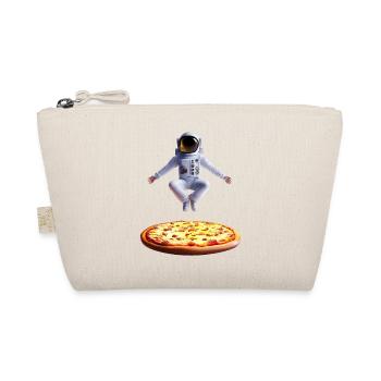 Hovering astronaut over pizza - Organic Pouch - nature - Front