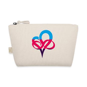 Polyamorie Flagge Infinity Heart Unendlichherz - Bio-Täschchen - Natur - Vorne