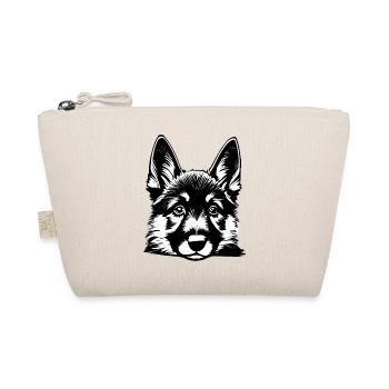 Dog Owner German Shepherd Puppy - Organic Pouch - nature - Front