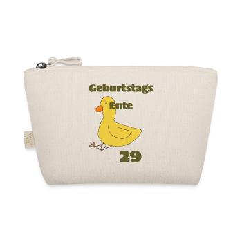 geburtstagsente - Bio-Täschchen - Natur - Vorne
