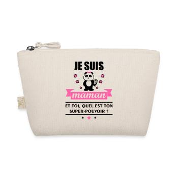 maman super pouvoir, cadeau fête des mères - Trousse biologique - nature - Devant