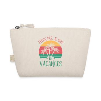 Je suis en vacances - Trousse biologique - nature - Devant