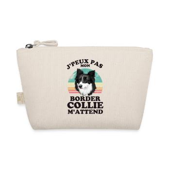 Humour chien border collie - Trousse biologique - nature - Devant